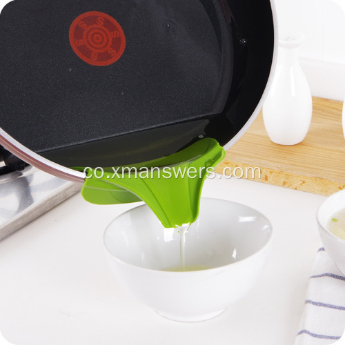 imbutu di strumenti di zuppa in silicone anti-overflow da cucina